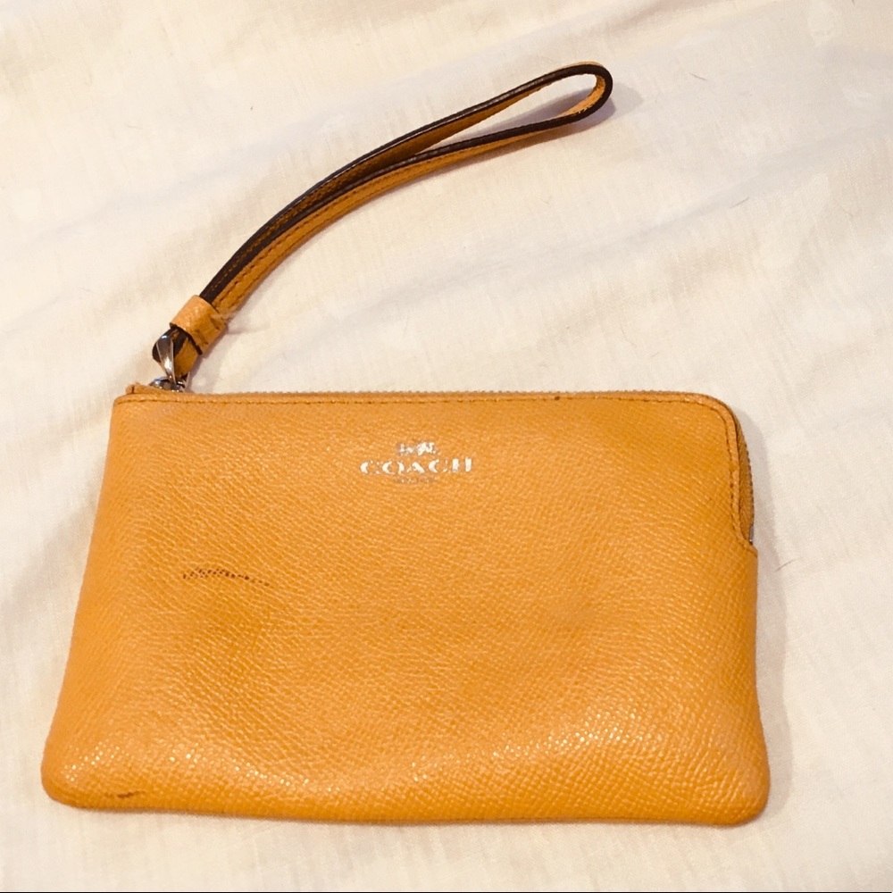 ❗️5for$25❗️ COACH Wristlet in Yellow